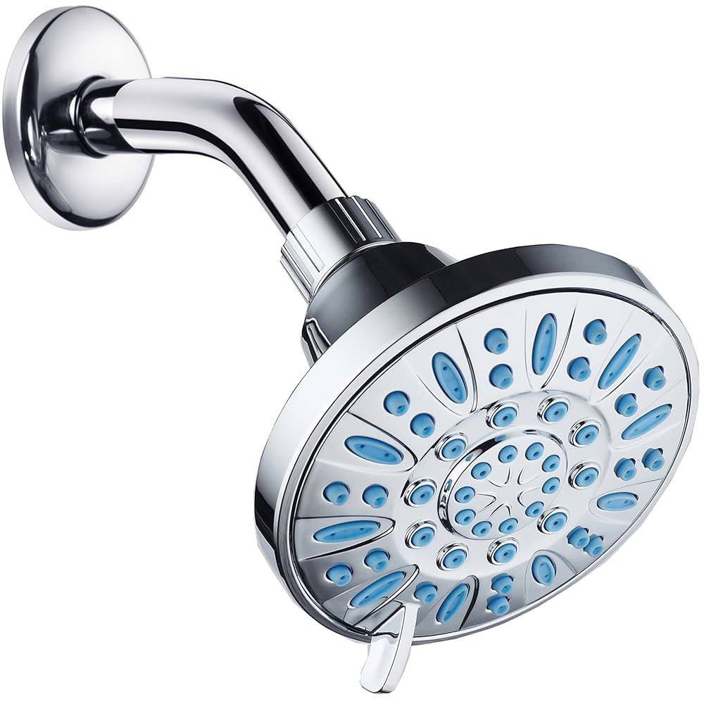 AquaDance Anti-Clog High-Pressure 6-setting Shower Head with